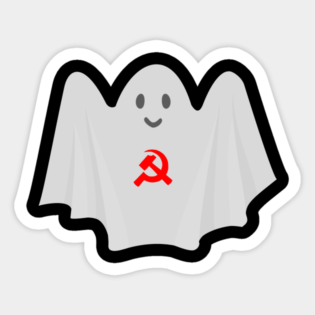 Ghost Of Communism Anti-Capitalism Communist Socialist Sticker by TheCreekman